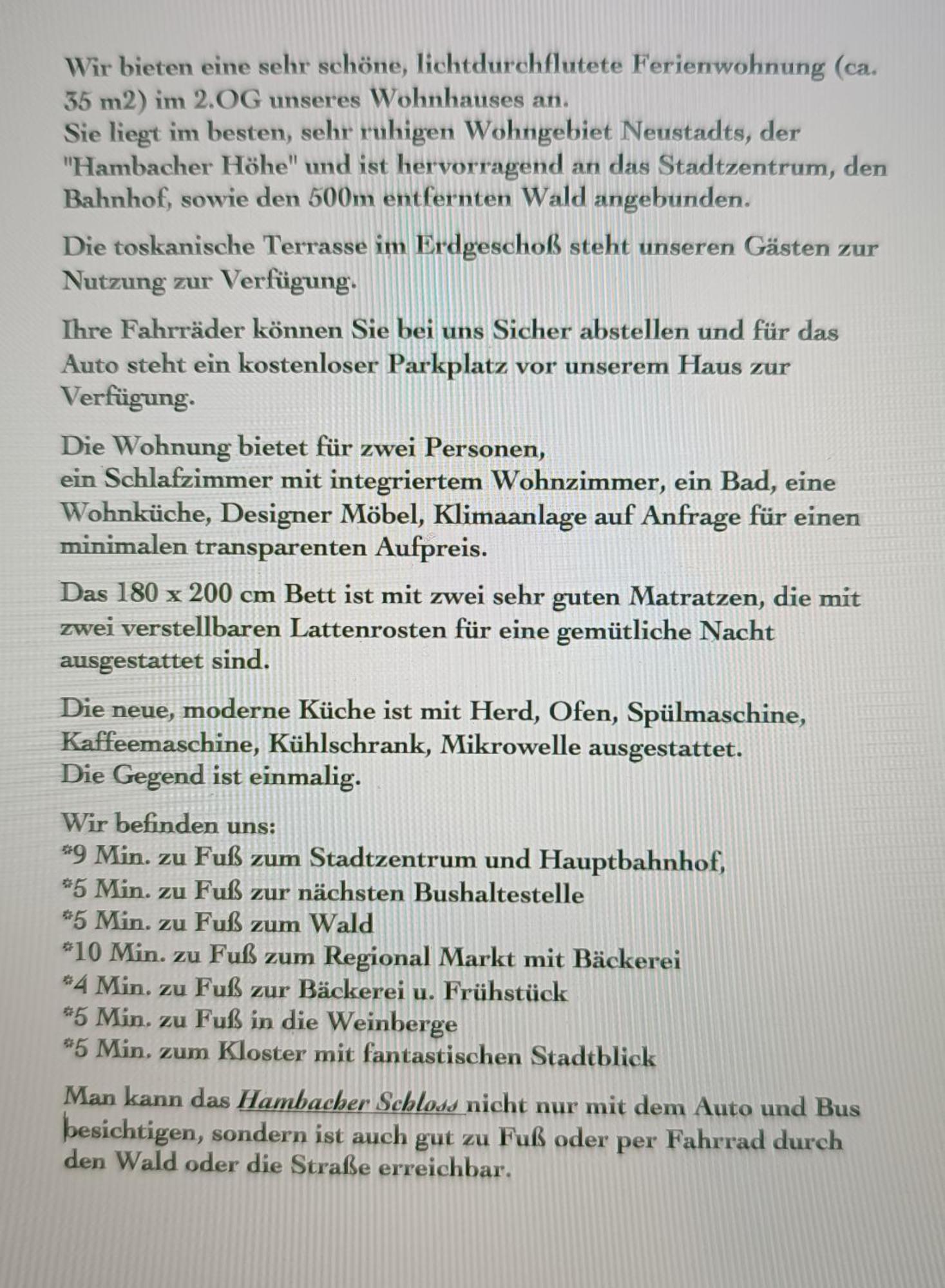 Ferienwohnung Forest & Wein Neustadt an der Weinstraße Eksteriør billede